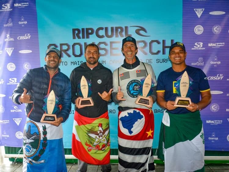 Pódio do Rip Curl Grom Search